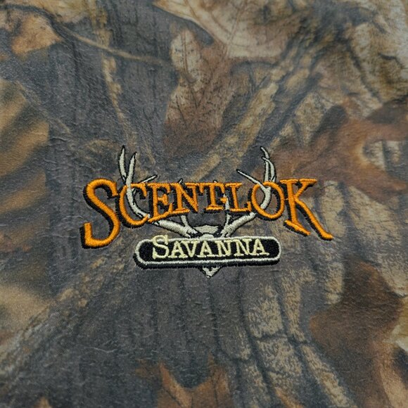 SCENT LOK Savanna Camo Long Sleeve Midweight Pullover Shirt L Advantage Timber - Picture 3 of 7